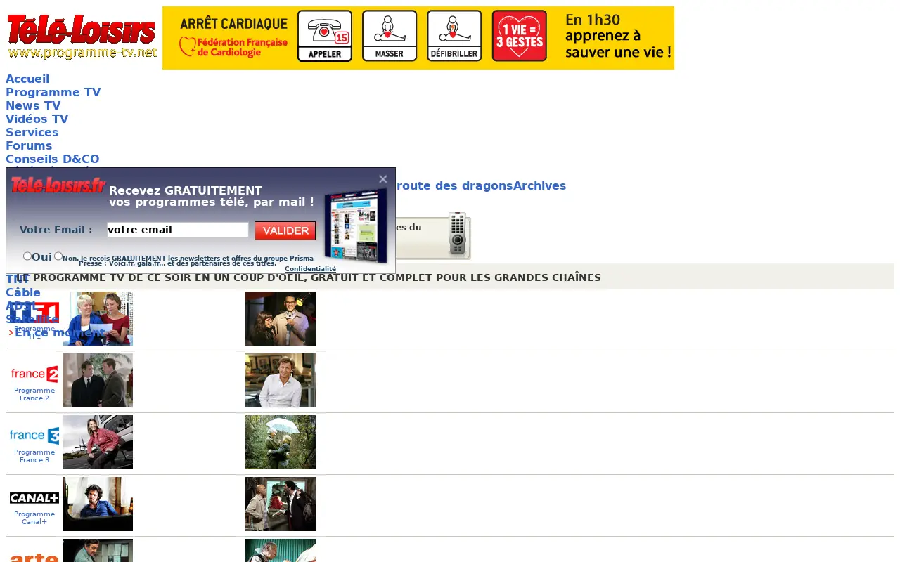 programme-tv.net in 2009