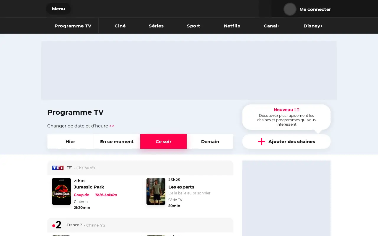 programme-tv.net in 2020