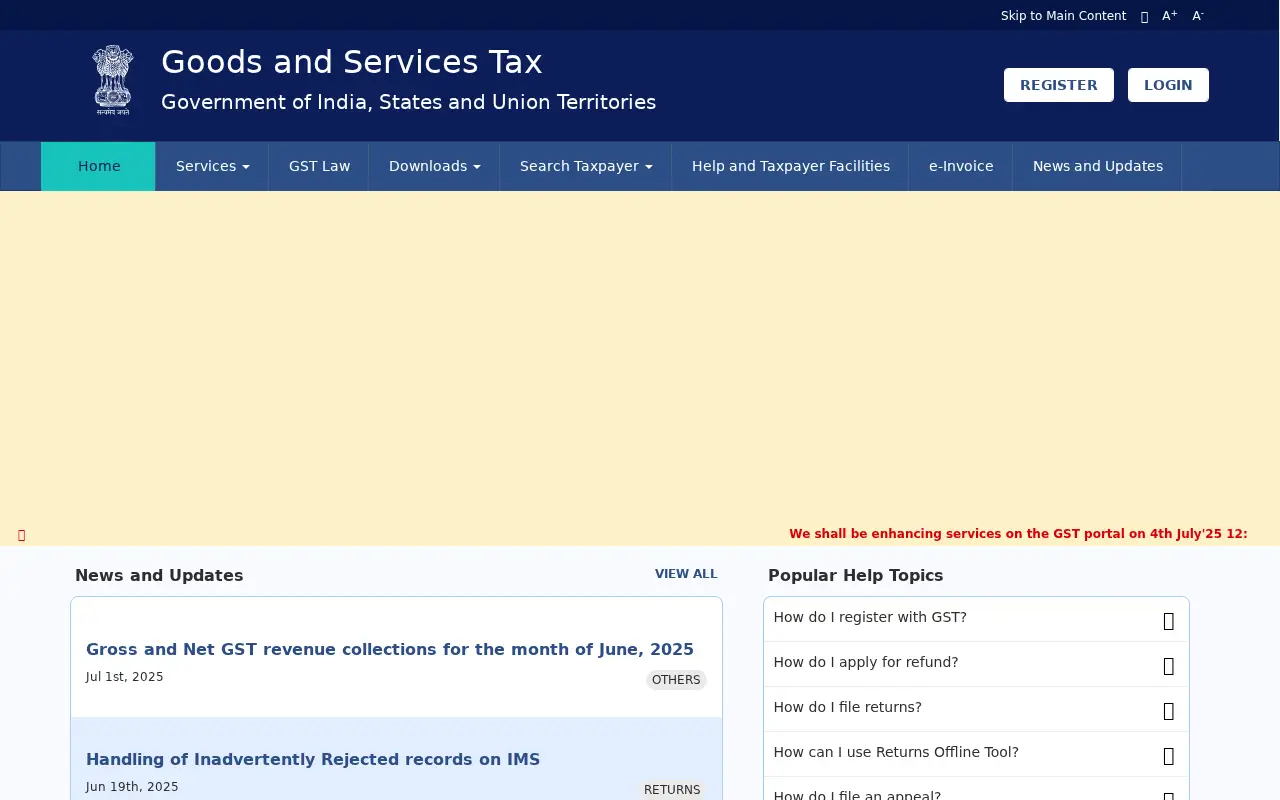 gst.gov.in in 2025
