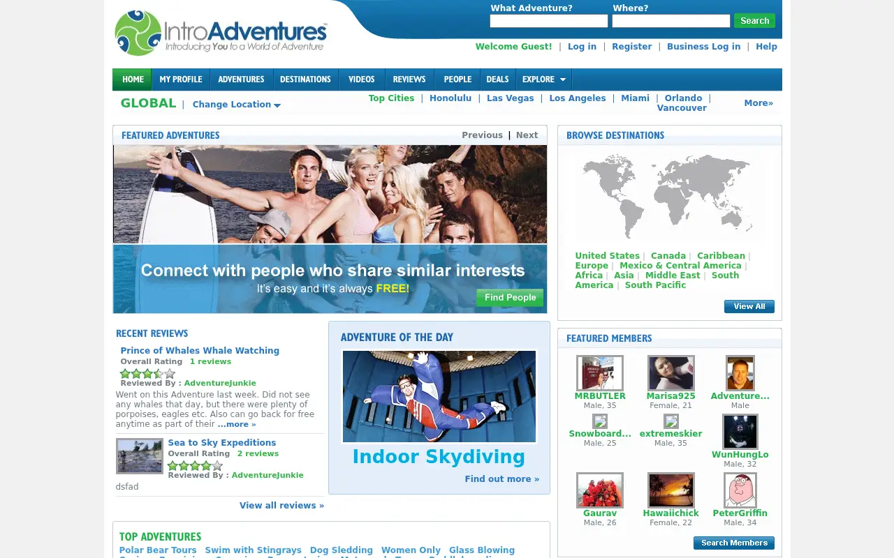 introadventures.com in 2010