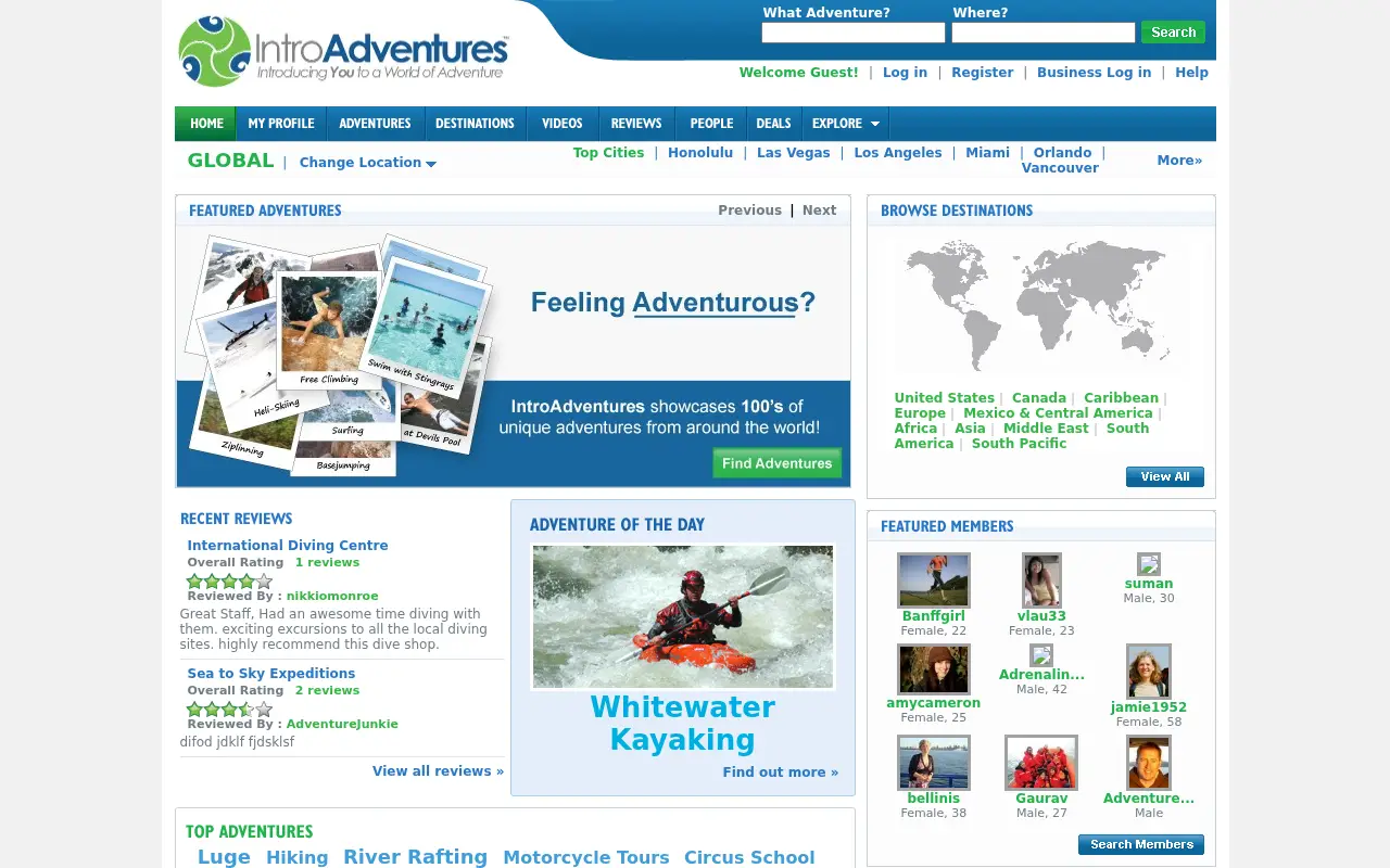 introadventures.com in 2011