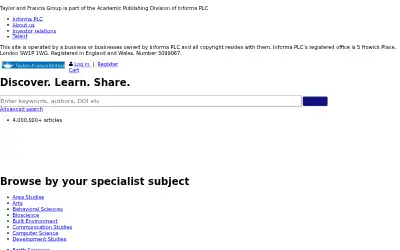 tandfonline.com in 2018