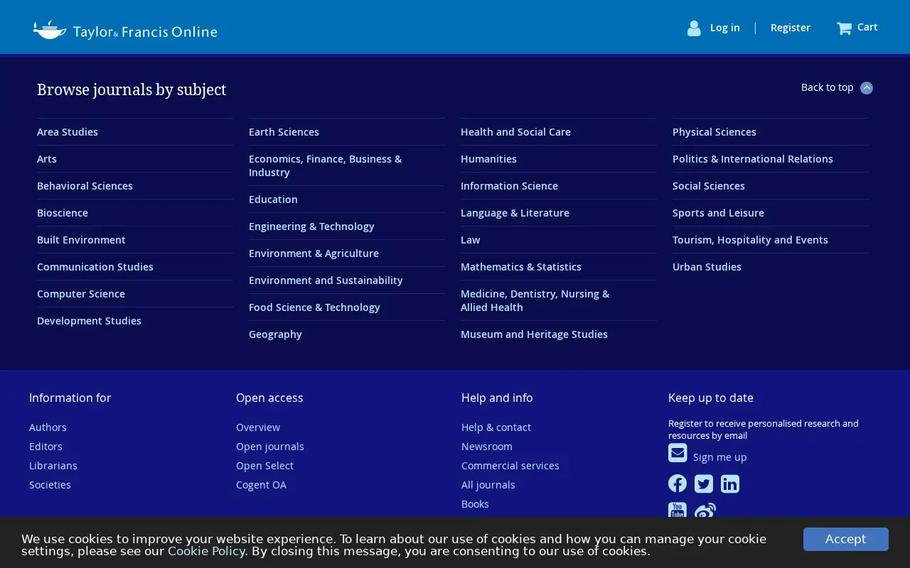 tandfonline.com in 2020