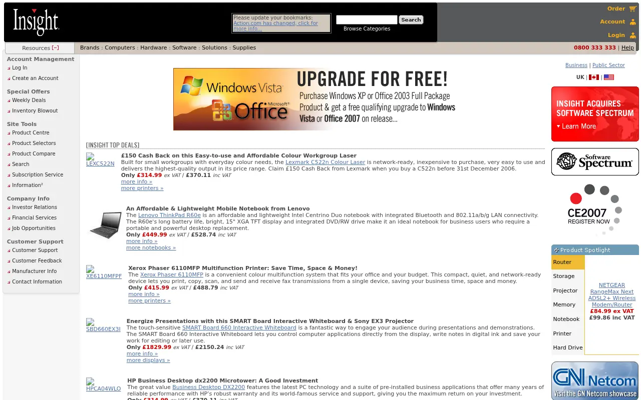 action.com in 2006