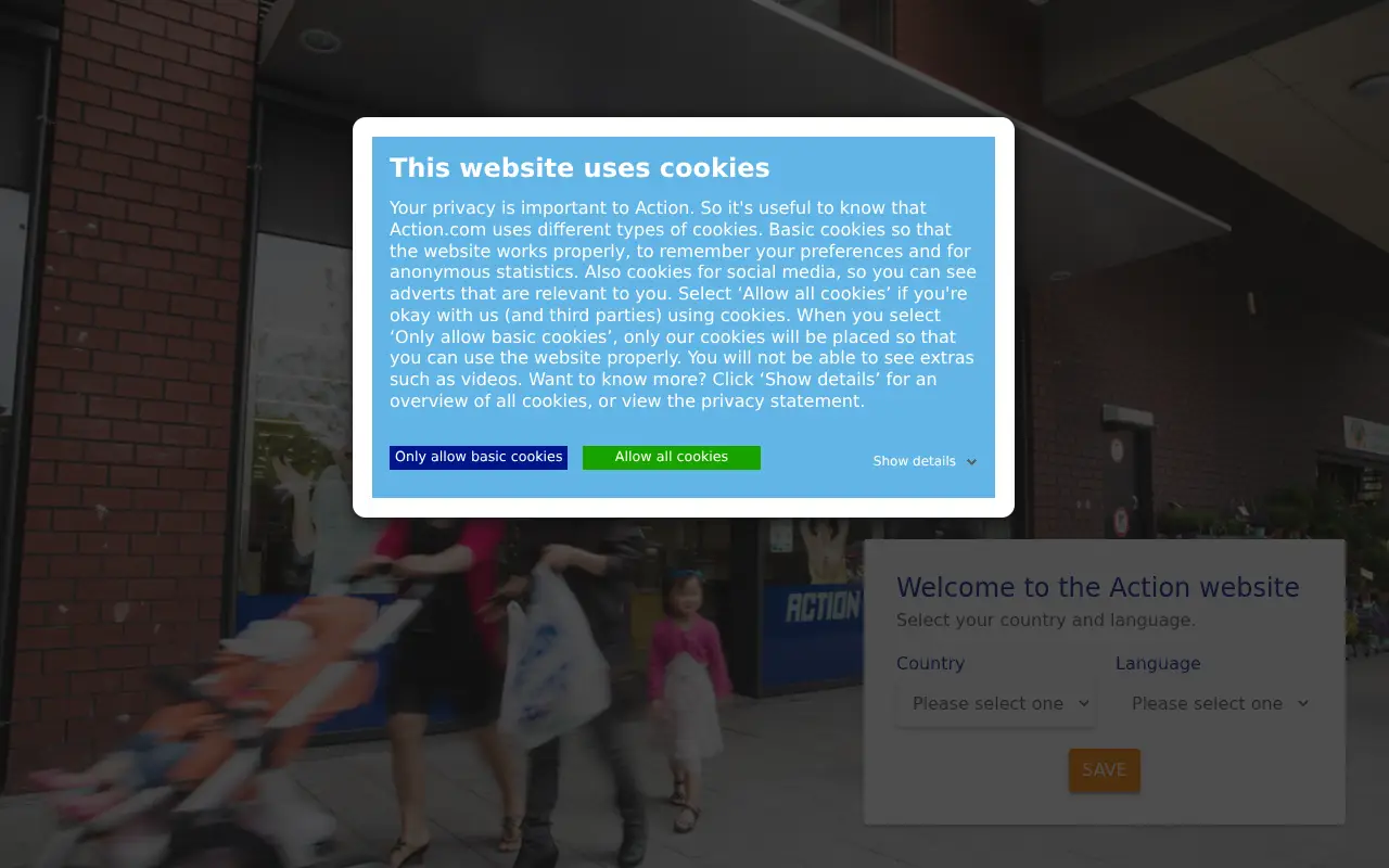 action.com in 2018