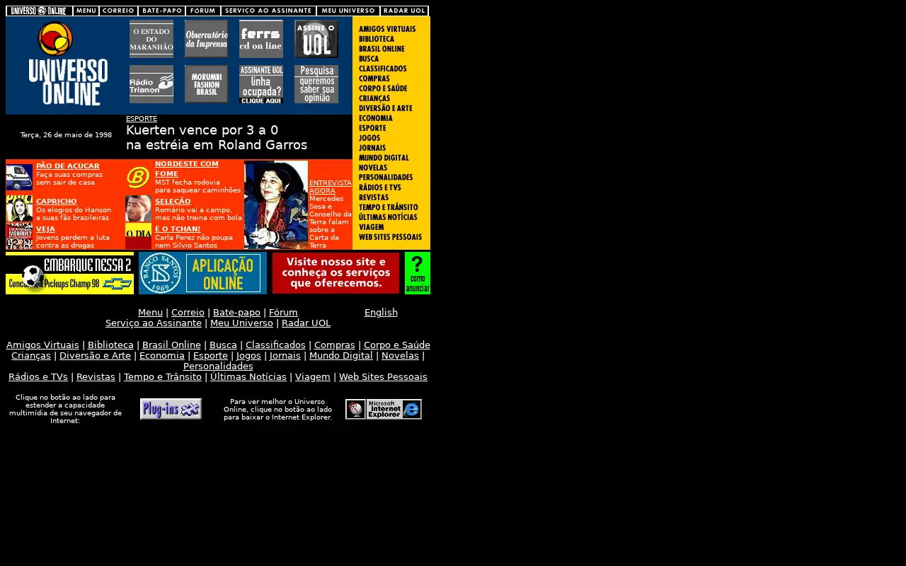 uol.com.br in 1998