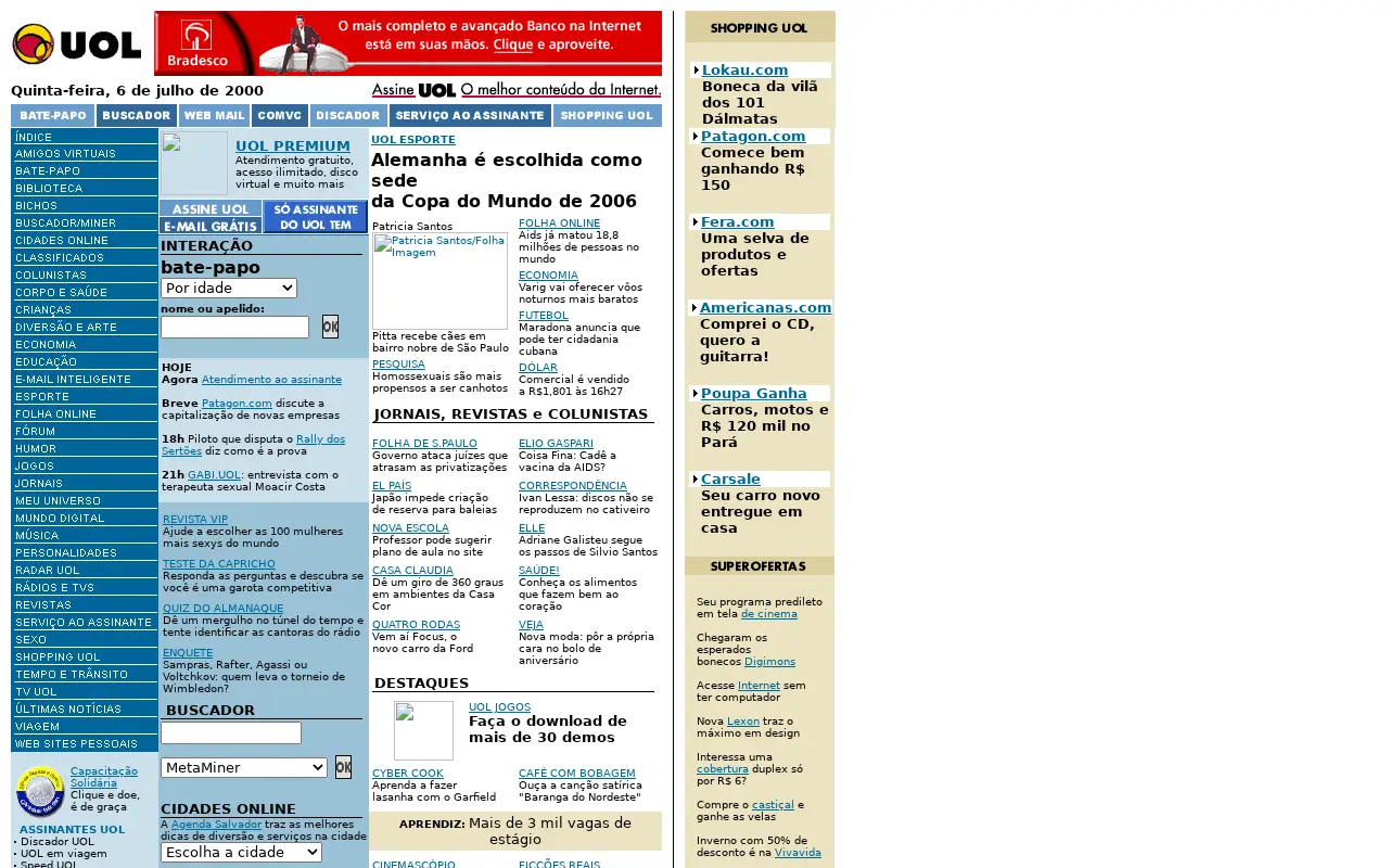 uol.com.br in 2000