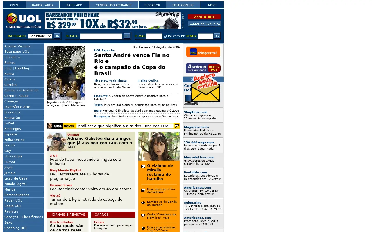 uol.com.br in 2004