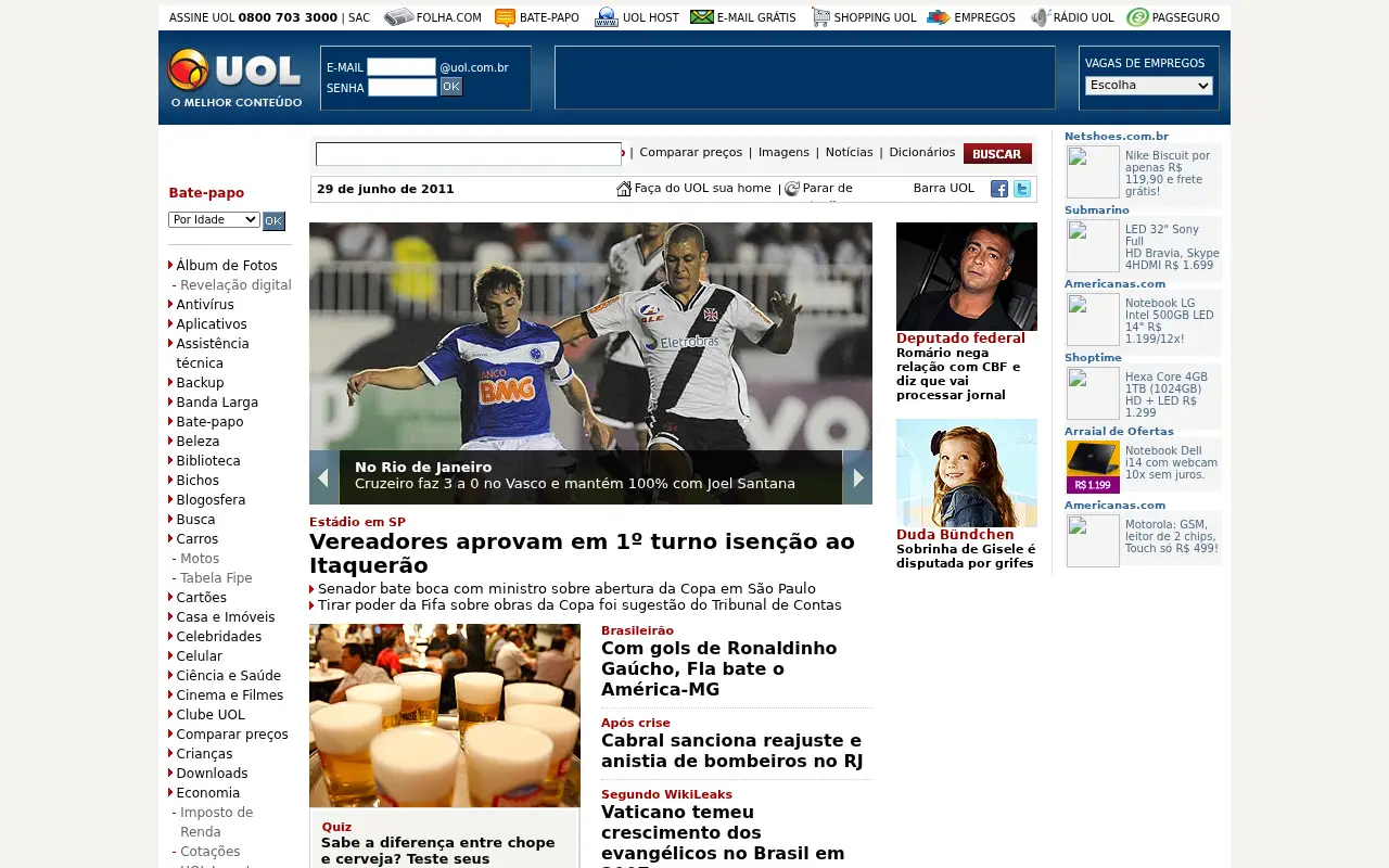 uol.com.br in 2011