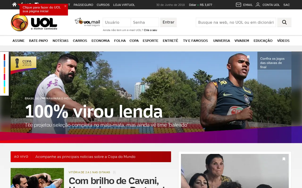 uol.com.br in 2018