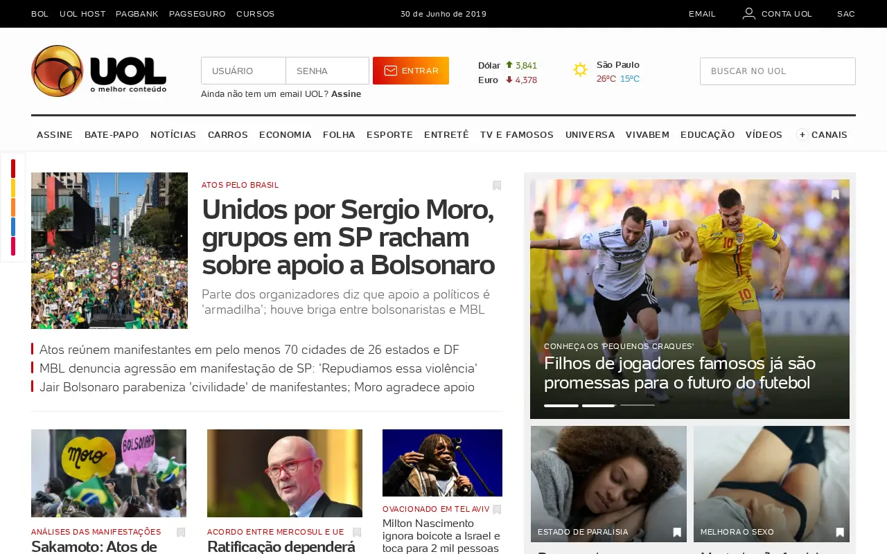 uol.com.br in 2019