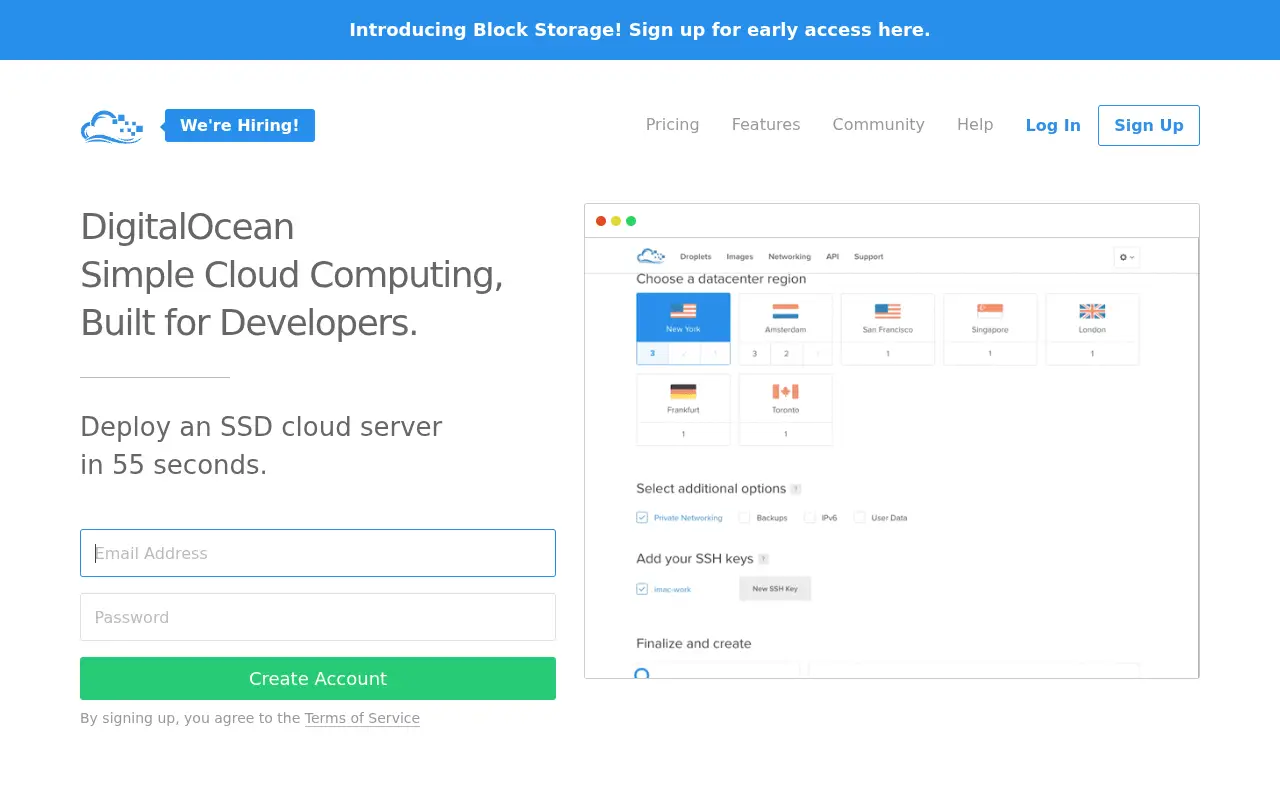digitalocean.com in 2016