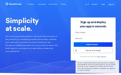 digitalocean.com in 2018