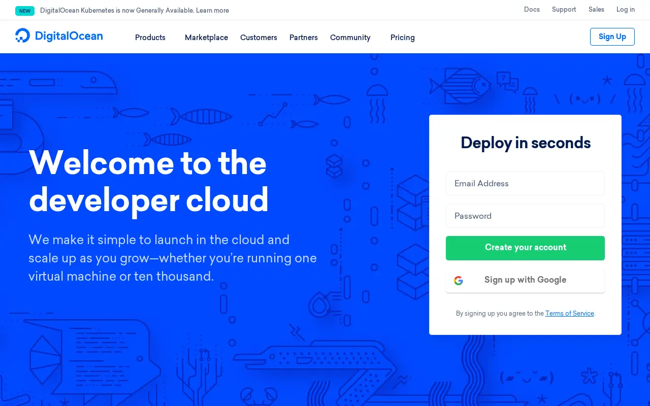 digitalocean.com in 2019