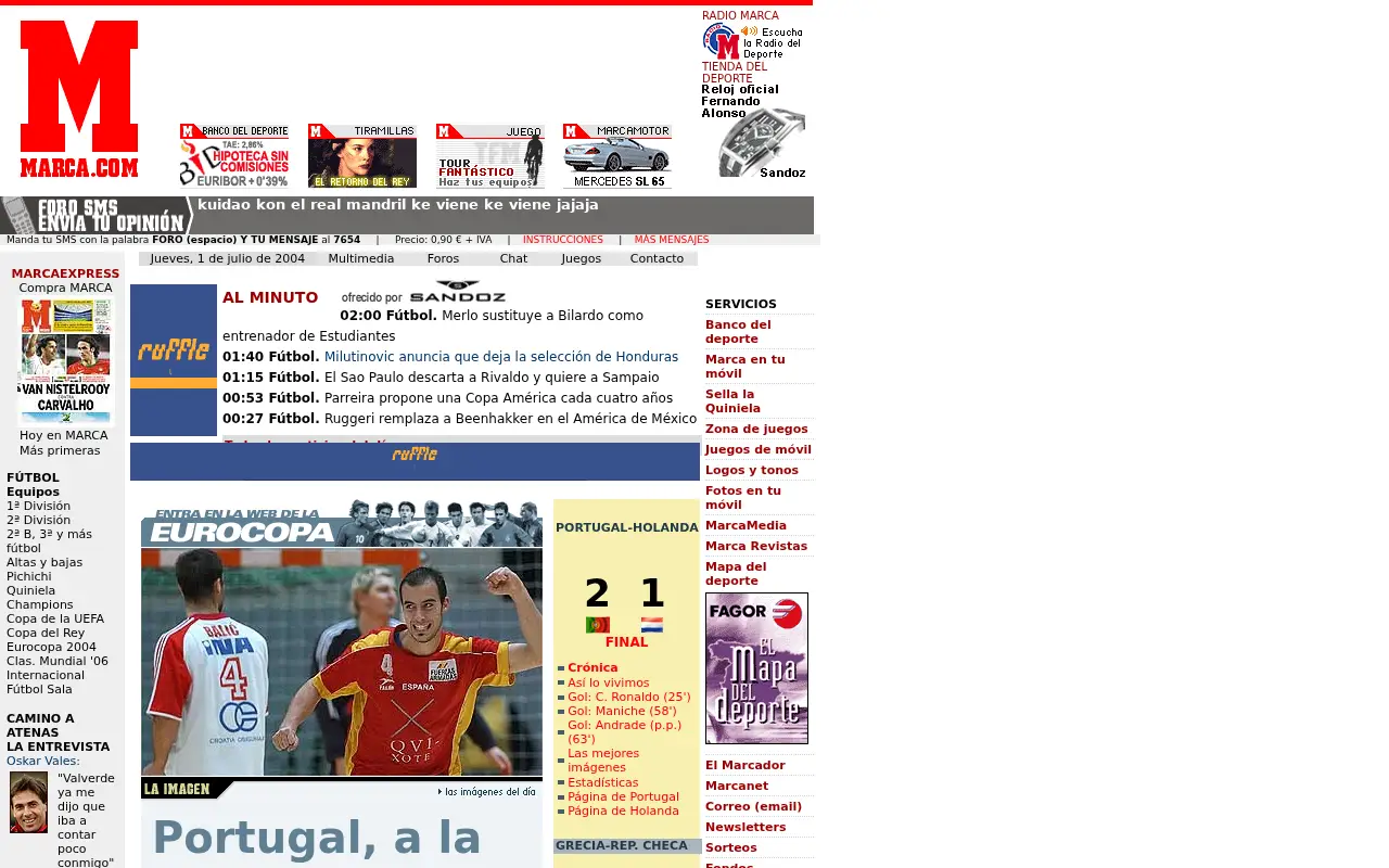 marca.com in 2004