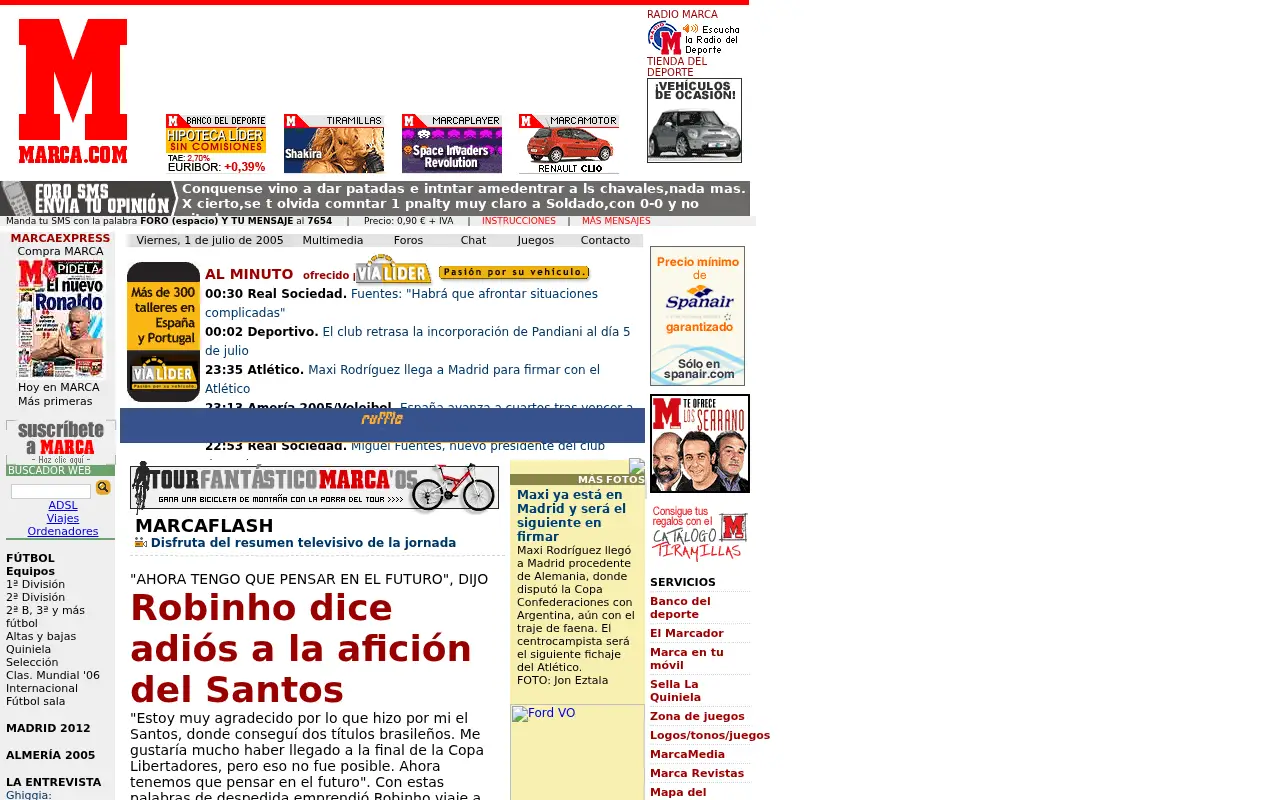 marca.com on July 1, 2005