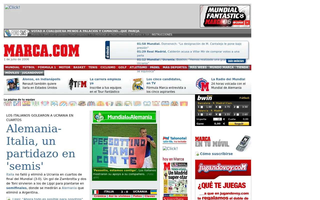 marca.com in 2006