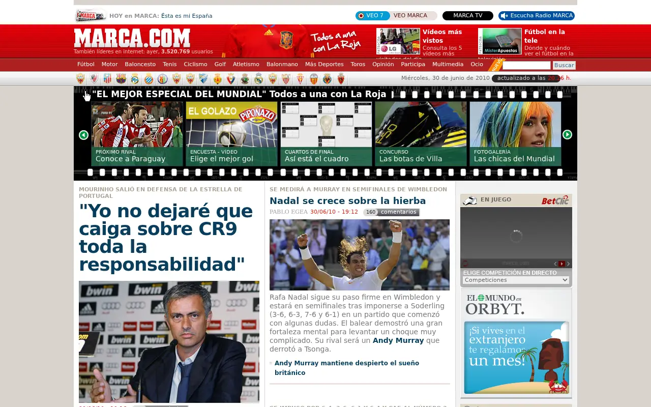 marca.com in 2010
