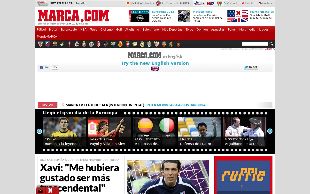 marca.com in 2012