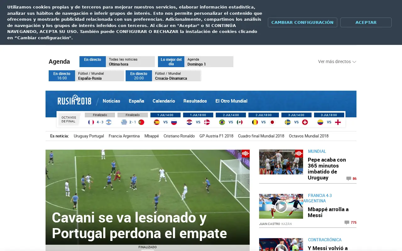 marca.com in 2018