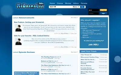 mydramalist.com in 2012