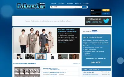 mydramalist.com in 2013