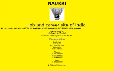 naukri.com in 1997