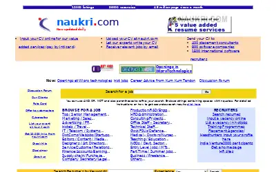 naukri.com in 2000