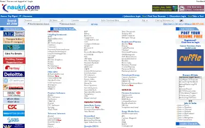naukri.com in 2005