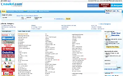 naukri.com in 2008