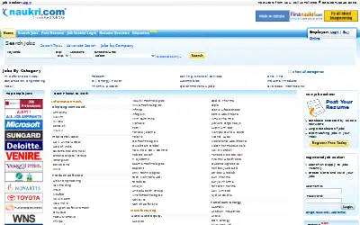 naukri.com in 2009