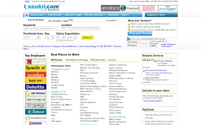 naukri.com in 2010