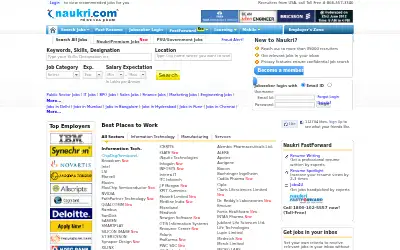 naukri.com in 2012