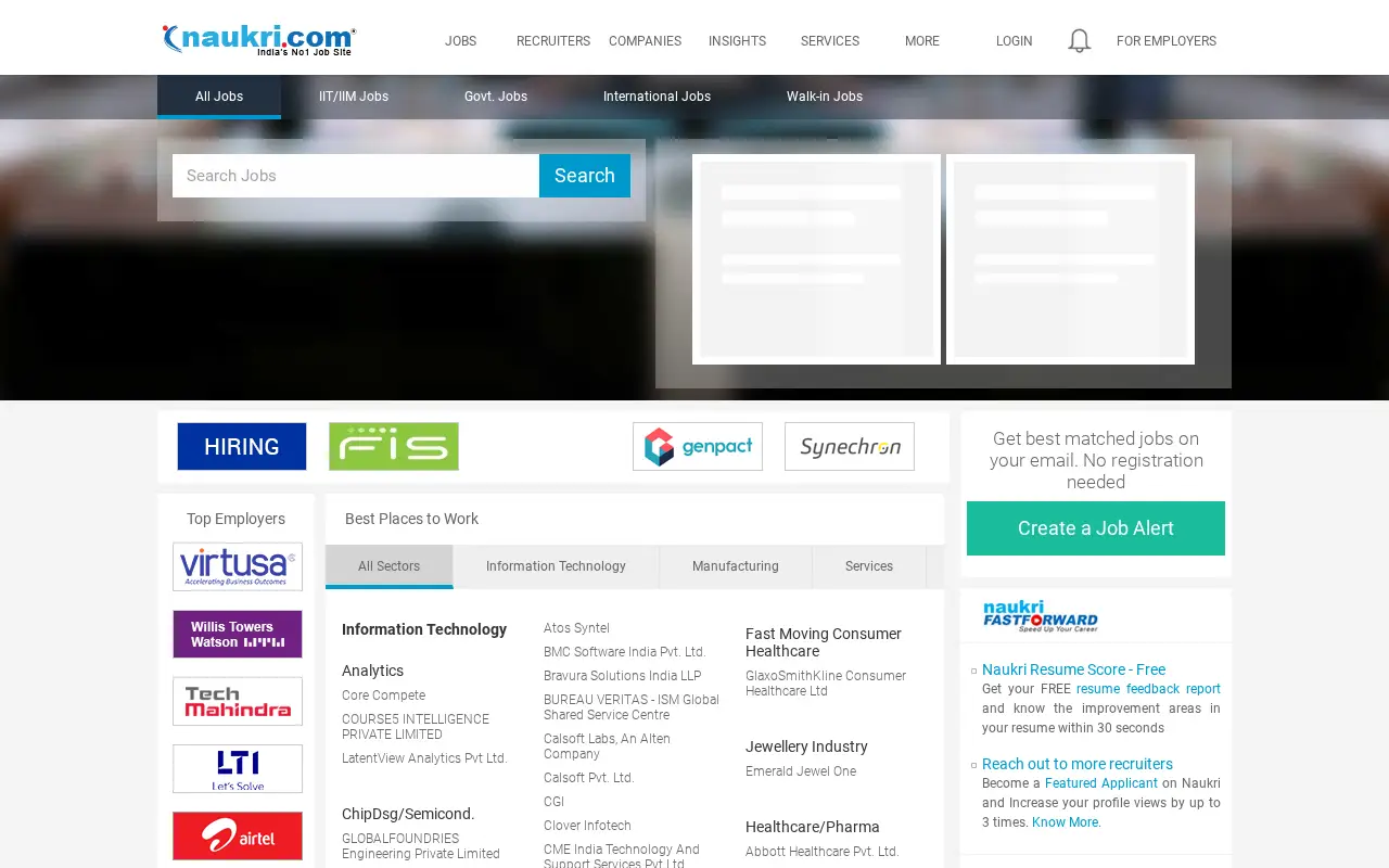 naukri.com in 2019