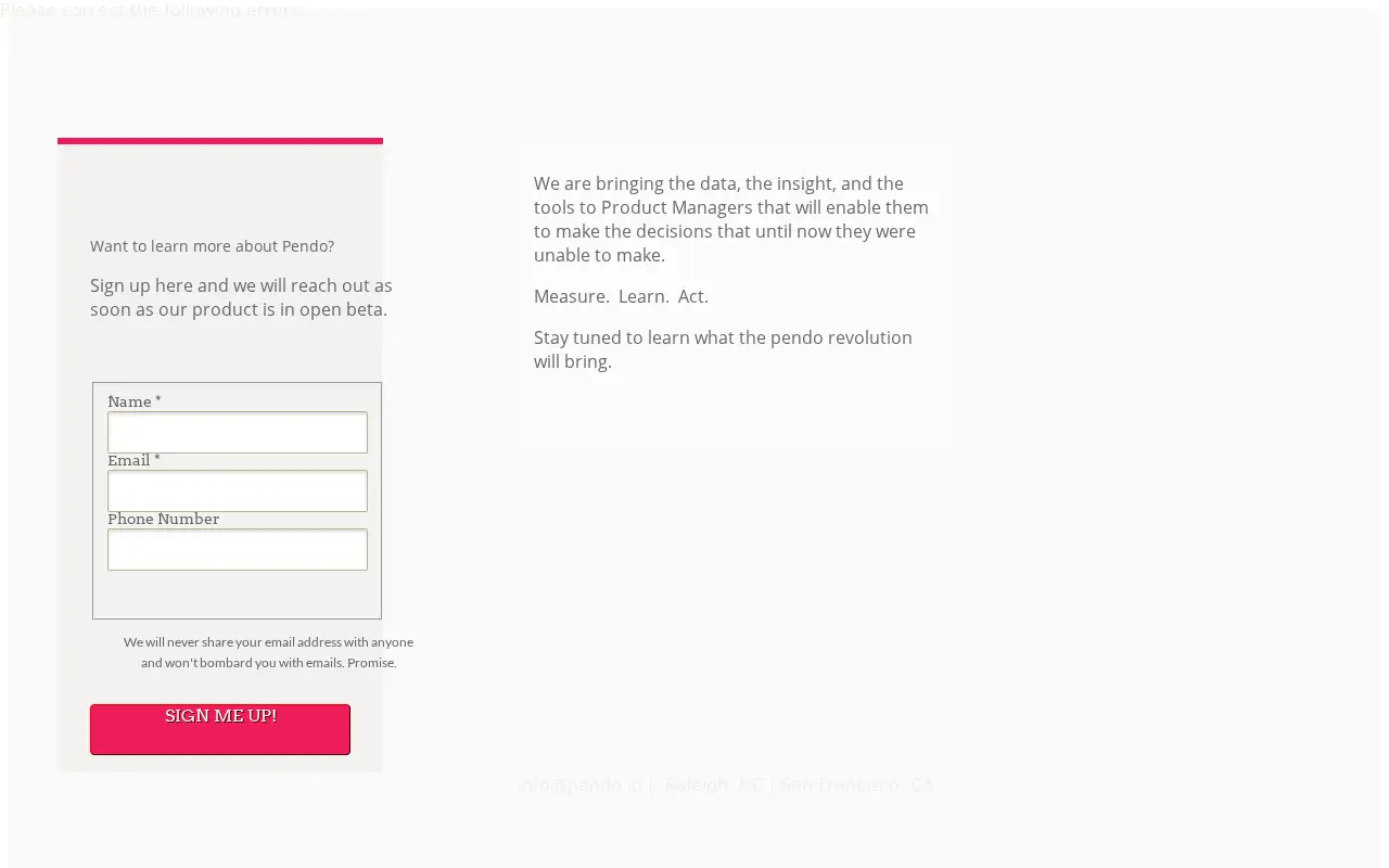pendo.io in 2014