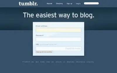 tumblr.com in 2009