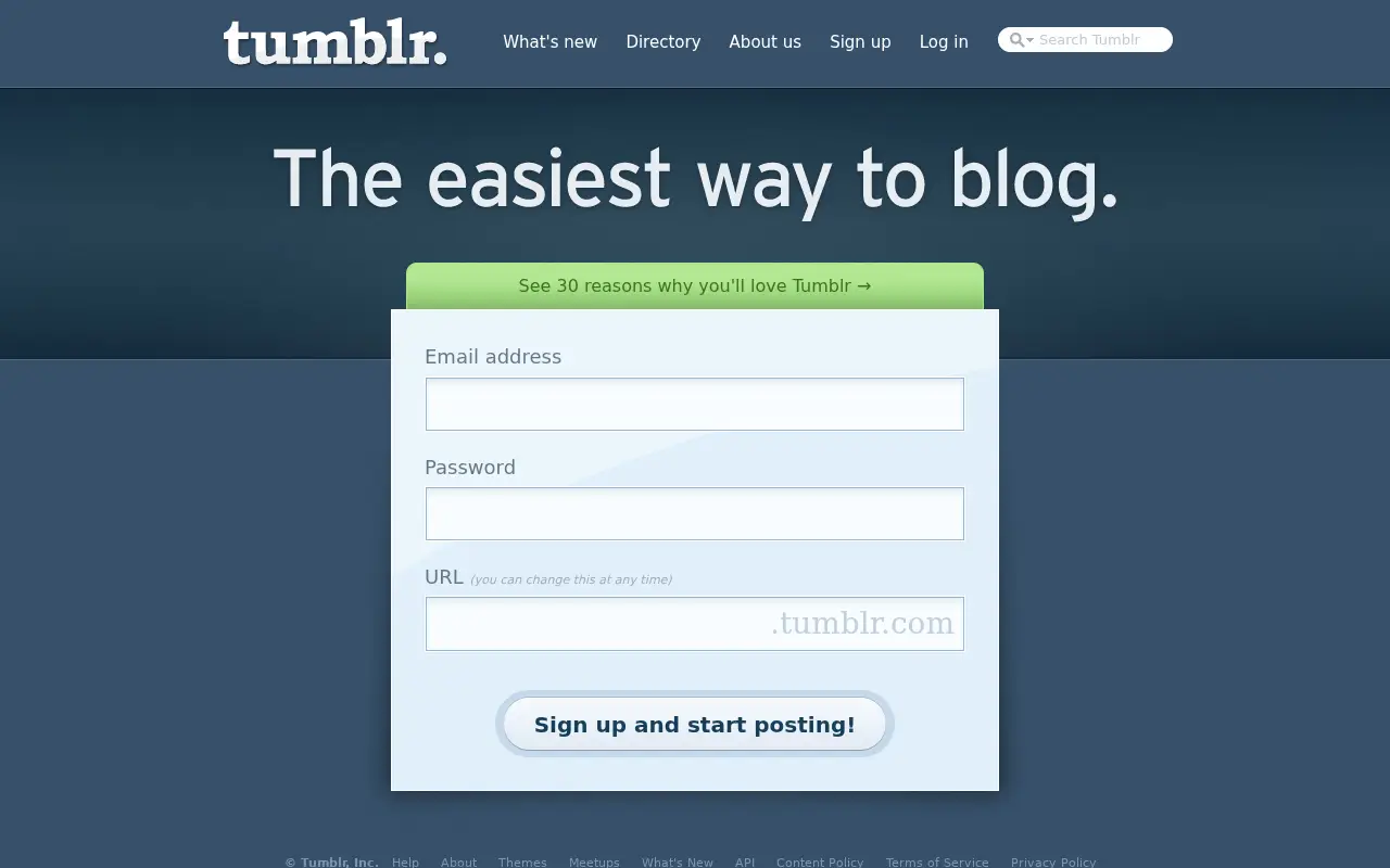 tumblr.com in 2010