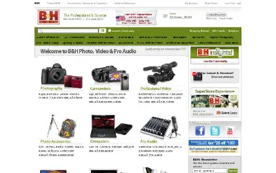 bhphotovideo.com in 2010