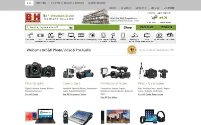 bhphotovideo.com in 2014