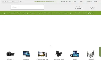 bhphotovideo.com in 2018