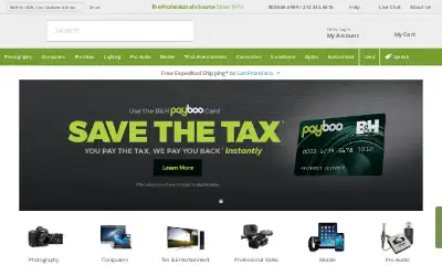 bhphotovideo.com in 2019