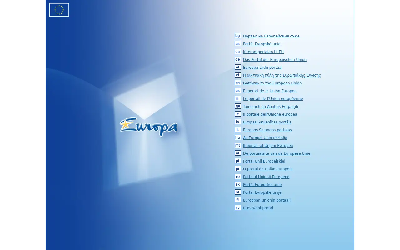 europa.eu in 2010