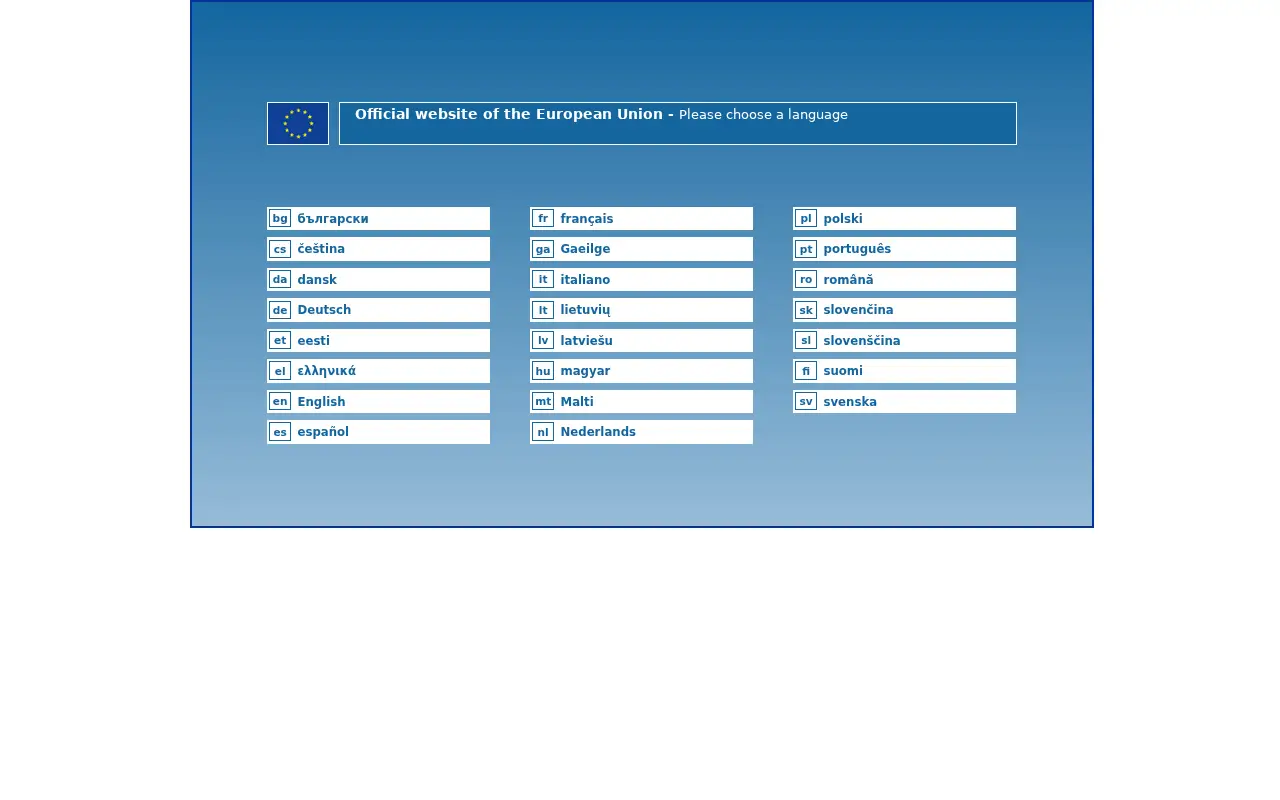 europa.eu in 2012