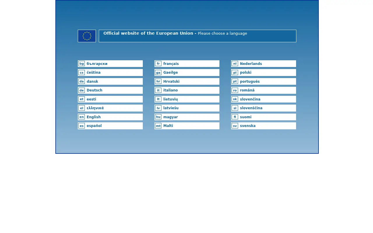 europa.eu in 2013