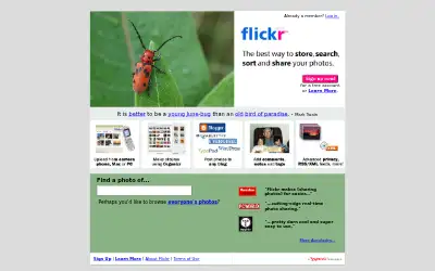 flickr.com in 2005