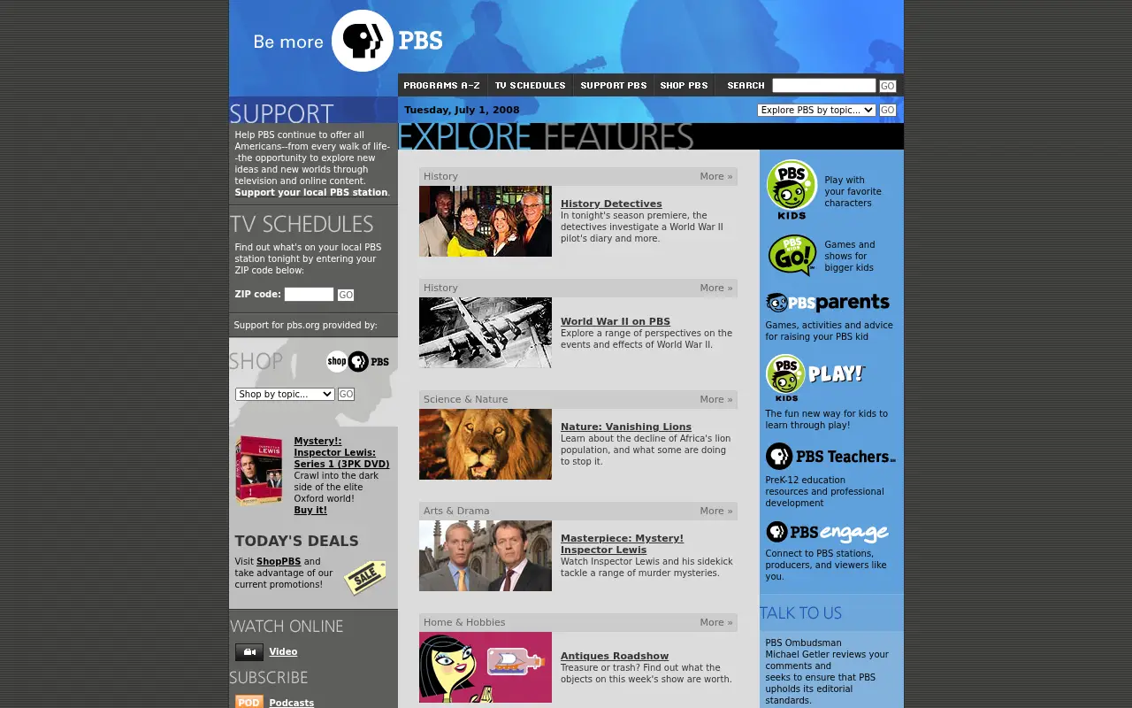 pbs.org in 2008