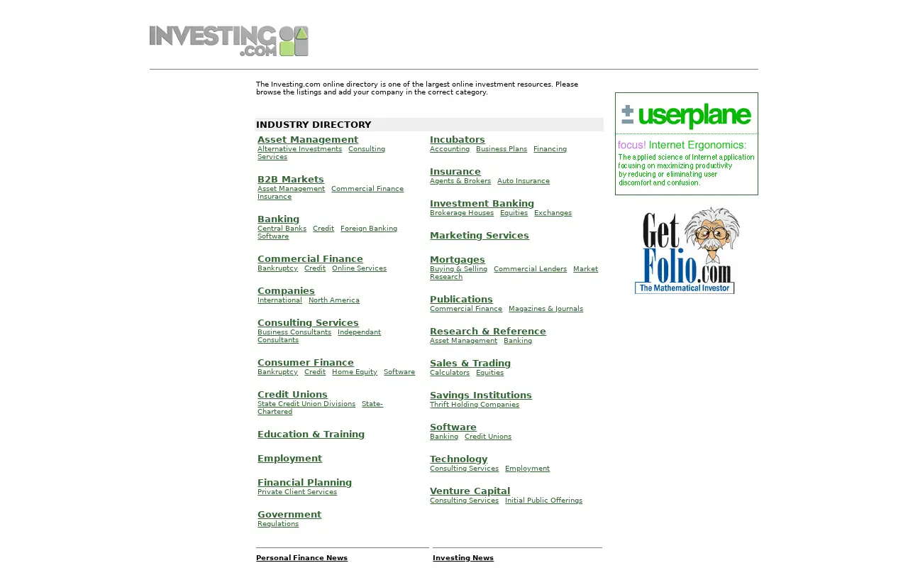 investing.com in 2004