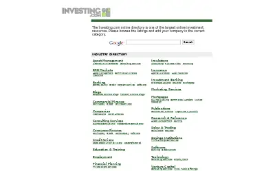 investing.com in 2005