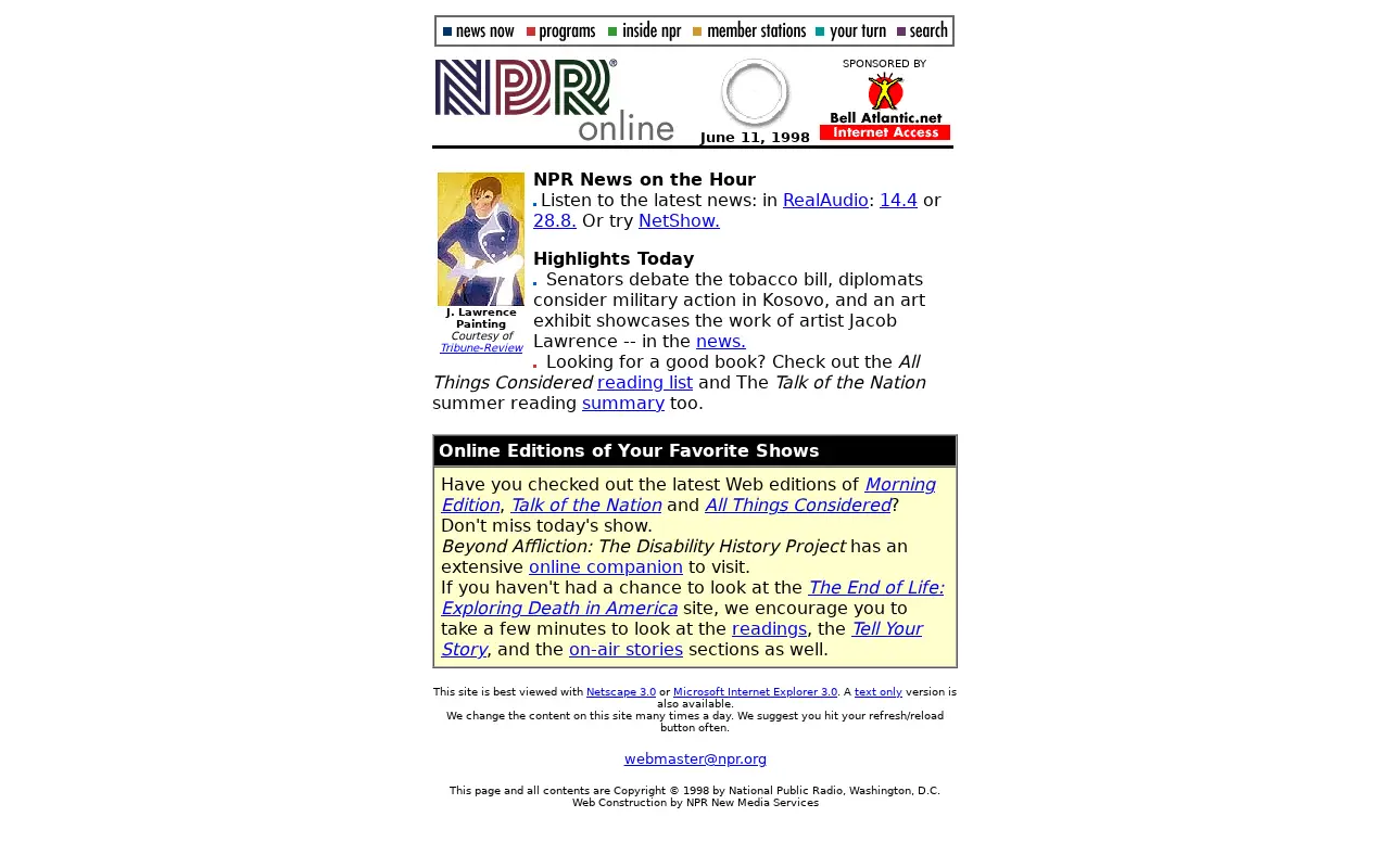 npr.org on June 12, 1998