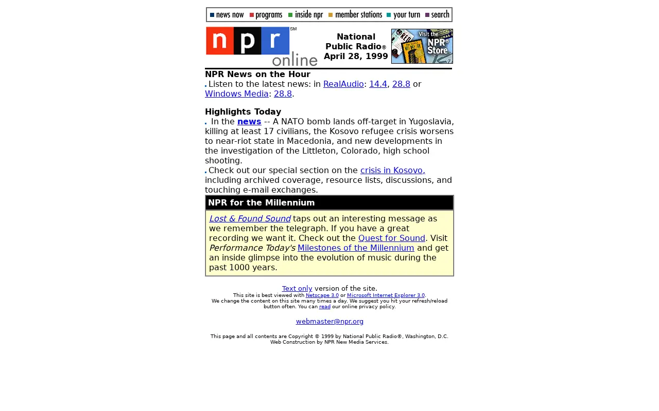 npr.org in 1999